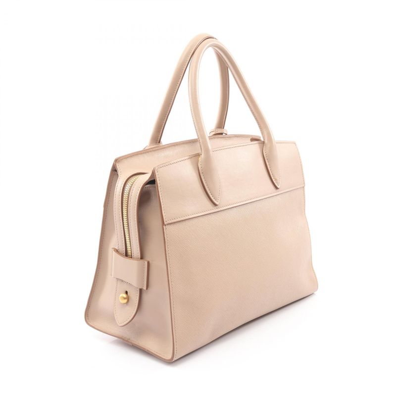 Prada Handbag Esplanade Saffiano + City C 1ba046 Pink Beige Saffiano Leather
