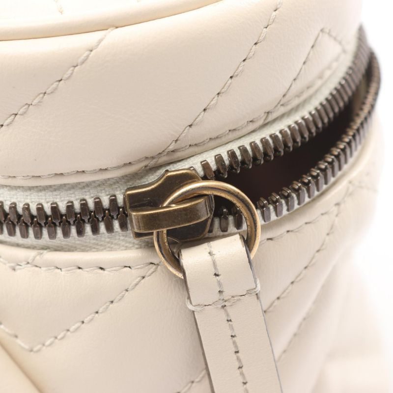 Gucci Rucksack Sac Backpack Ggmarmont Mini 598594 Ivory Leather Ggmarmont 2way