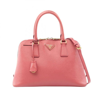 Prada Handbag Saffiano Lux Bl0837 Pink Saffiano Leather Galleria 2way Shoulder