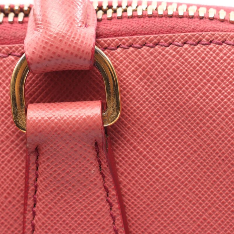 Prada Handbag Saffiano Lux Bl0837 Pink Saffiano Leather Galleria 2way Shoulder