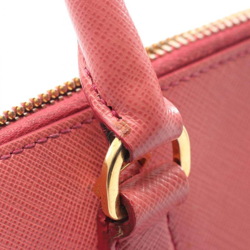 Prada Handbag Saffiano Lux Bl0837 Pink Saffiano Leather Galleria 2way Shoulder
