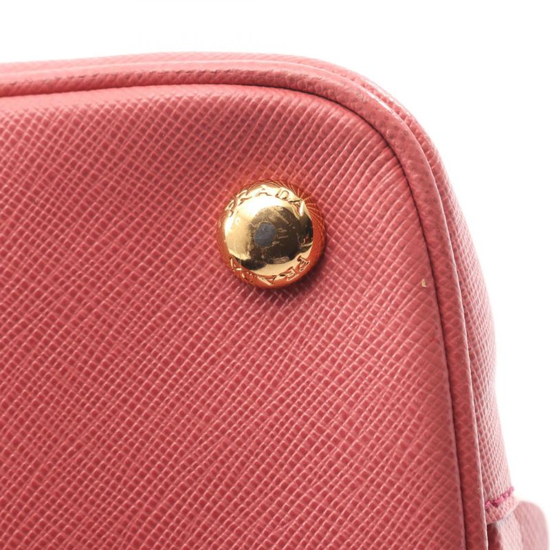 Prada Handbag Saffiano Lux Bl0837 Pink Saffiano Leather Galleria 2way Shoulder