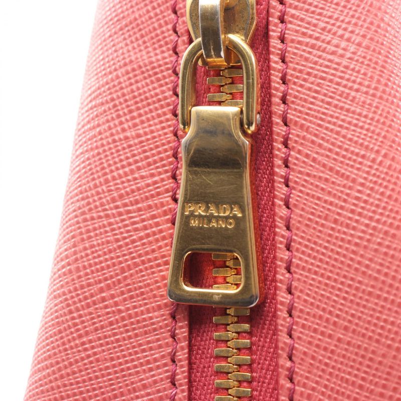 Prada Handbag Saffiano Lux Bl0837 Pink Saffiano Leather Galleria 2way Shoulder
