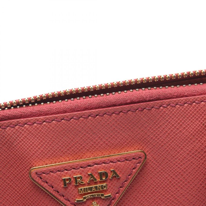 Prada Handbag Saffiano Lux Bl0837 Pink Saffiano Leather Galleria 2way Shoulder