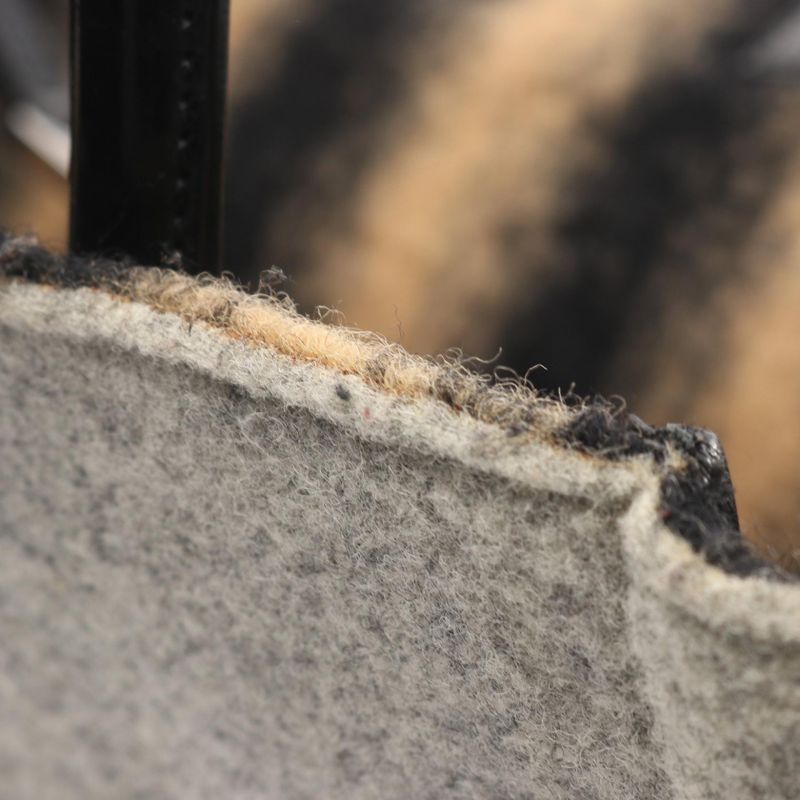 Fendi Handbag Toujours 8bh251 Gray Wool Patent Leather Toujours Ladies Used B