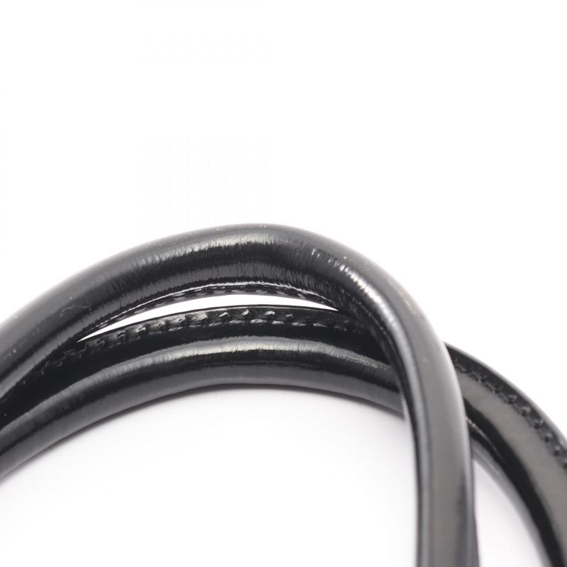 Fendi Handbag Toujours 8bh251 Gray Wool Patent Leather Toujours Ladies Used B