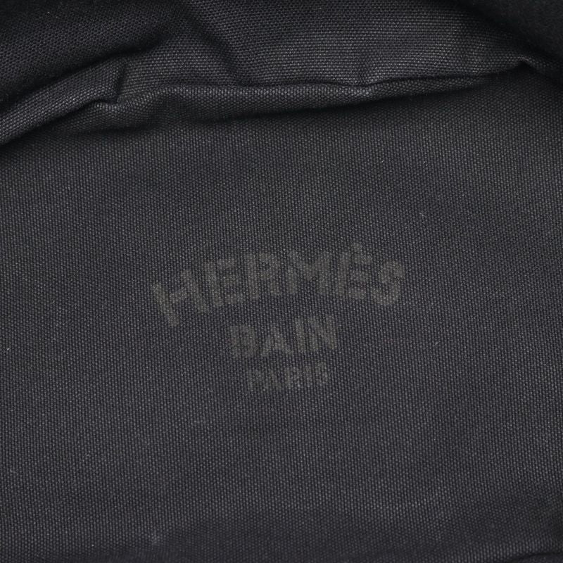 Hermes Tote Bag Pannier de Plage PM Black Canvas Pannier de Plage PM Women's