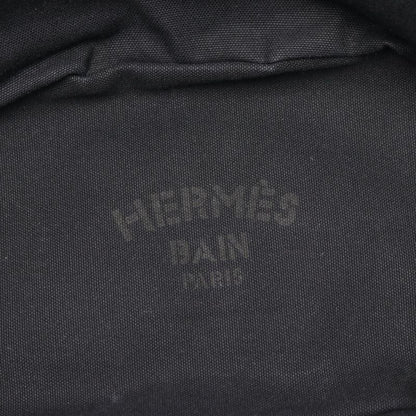 Hermes Tote Bag Pannier de Plage PM Black Canvas Pannier de Plage PM Women's