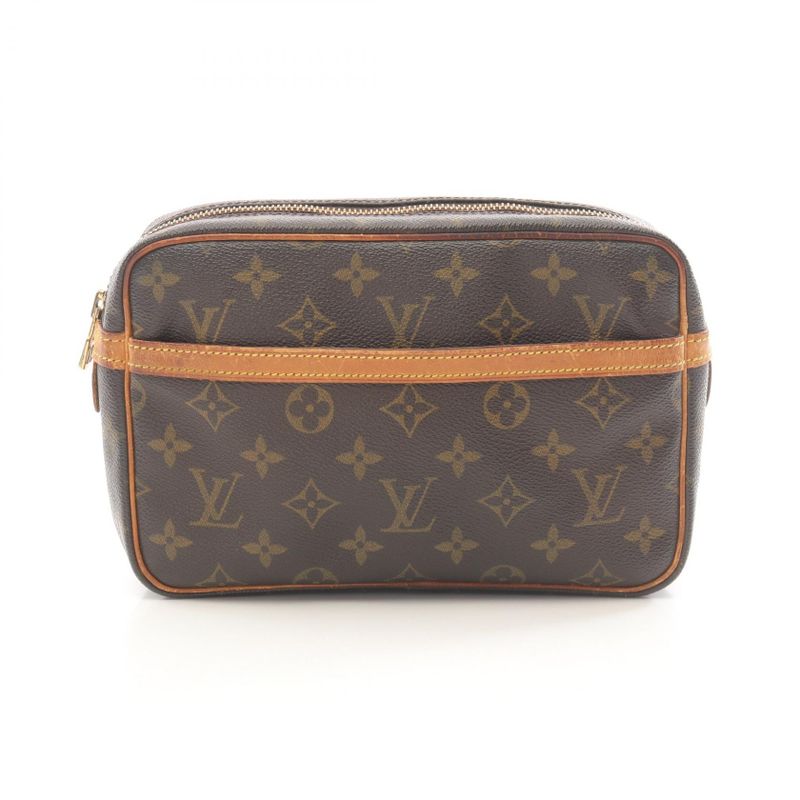 Louis Vuitton Second Bag Clutch Bag Compiègne 23 M51847 PVC Coated Canvas
