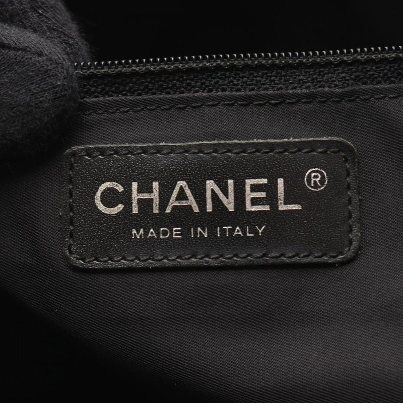 Chanel Tote Bag New Travel Line MM A15991 Black Leather New Travel Line Tote MM