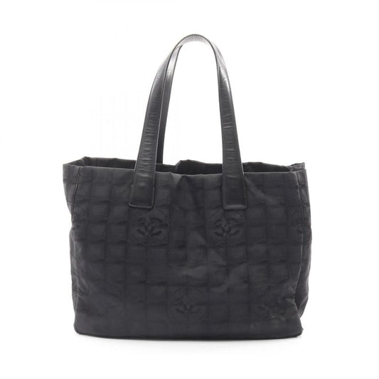 Chanel Tote Bag New Travel Line MM A15991 Black Leather New Travel Line Tote MM
