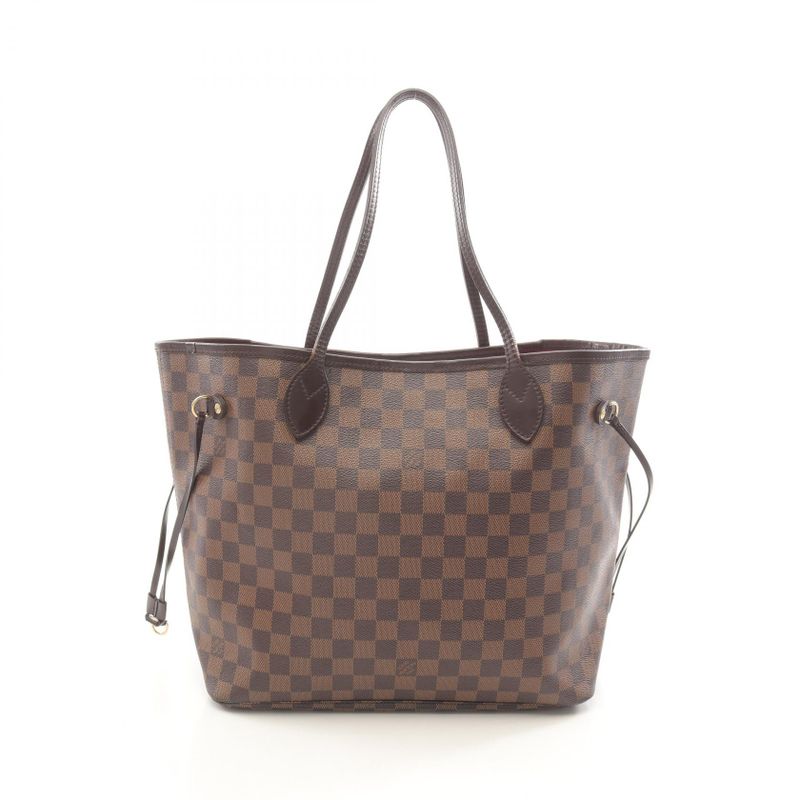 Louis Vuitton Tote Bag Neverfull MM N51105 PVC Coated Canvas Leather Neverfull