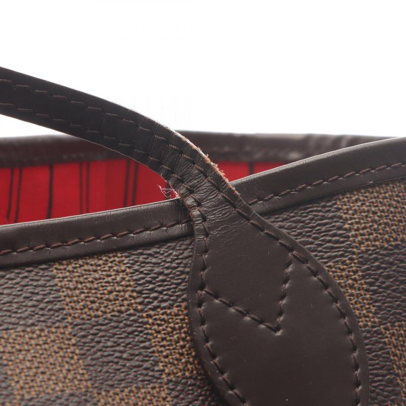 Louis Vuitton Tote Bag Neverfull MM N51105 PVC Coated Canvas Leather Neverfull