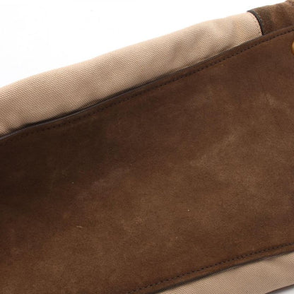 Prada Handbag Canapa+scamoscia Bn2644 Beige Brown Canvas Suede 2way Handbag