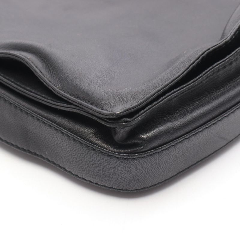 Loewe Shoulder Bag Flamenco Old Shape Anagram Black Leather Flamenco Shoulder