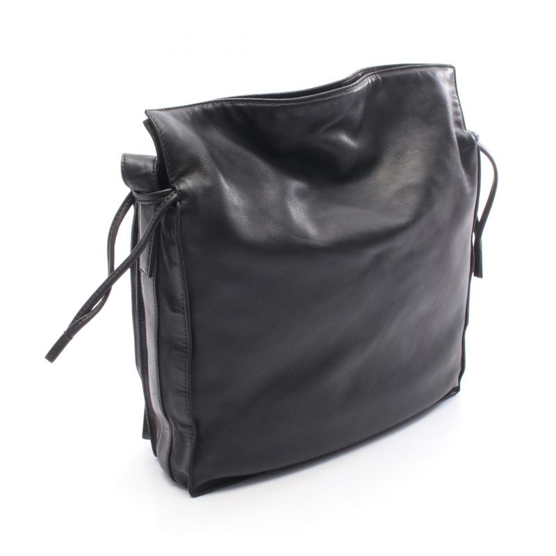 Loewe Shoulder Bag Flamenco Old Shape Anagram Black Leather Flamenco Shoulder