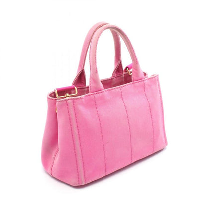 Prada Tote Bag Canapa 1bg439 Pink Canvas Canapa 2way Tote Ladies Used C