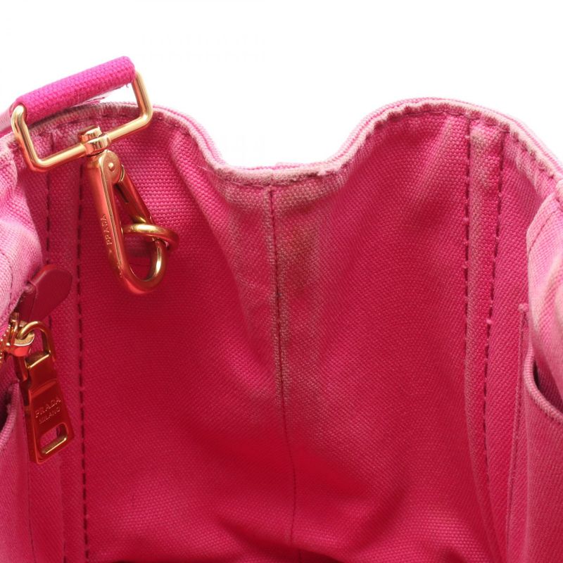 Prada Tote Bag Canapa 1bg439 Pink Canvas Canapa 2way Tote Ladies Used C