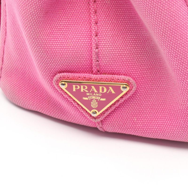 Prada Tote Bag Canapa 1bg439 Pink Canvas Canapa 2way Tote Ladies Used C
