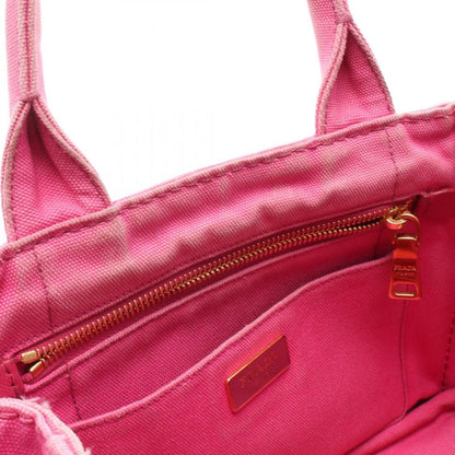 Prada Tote Bag Canapa 1bg439 Pink Canvas Canapa 2way Tote Ladies Used C