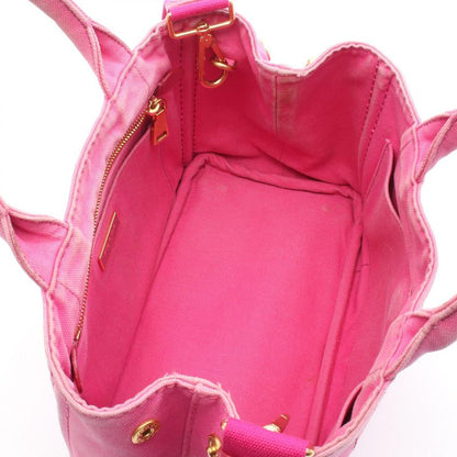 Prada Tote Bag Canapa 1bg439 Pink Canvas Canapa 2way Tote Ladies Used C