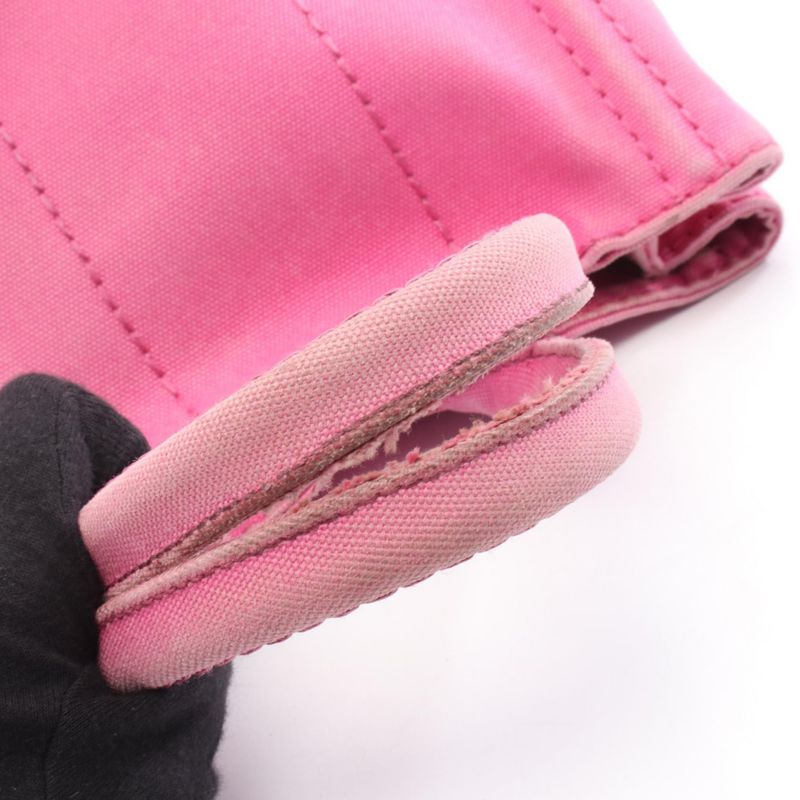 Prada Tote Bag Canapa 1bg439 Pink Canvas Canapa 2way Tote Ladies Used C