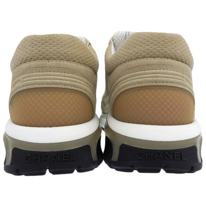 Chanel Cocomark Sneakers Shoes Ladies Beige 37 G45077 37