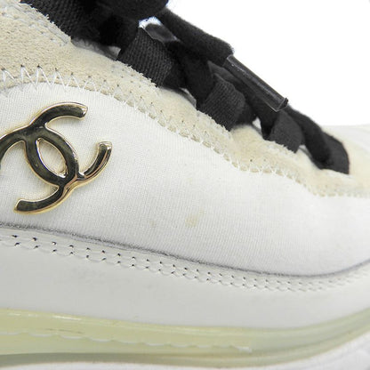 Chanel Matelasse Cocomark Sneakers Shoes Women's White 37 G35617 37