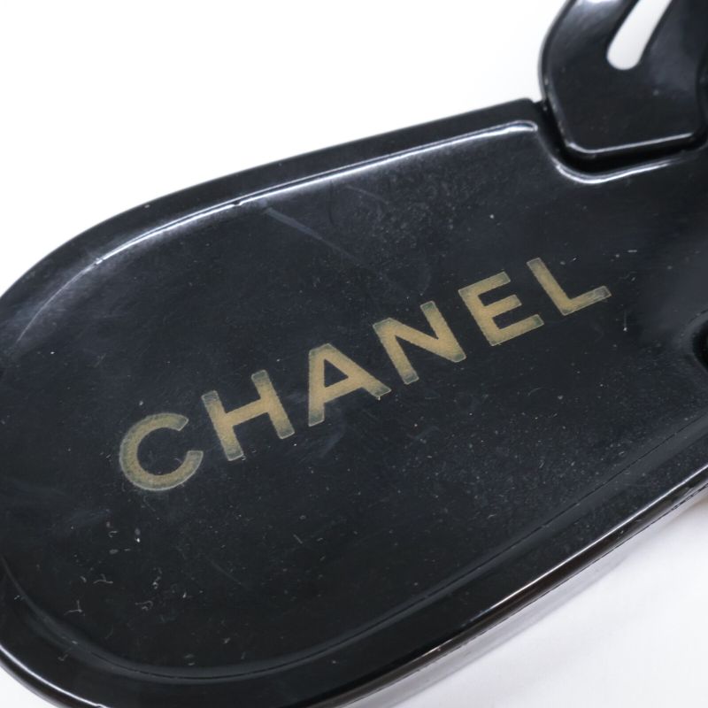Chanel [] Camellia Rubber Sandals 36