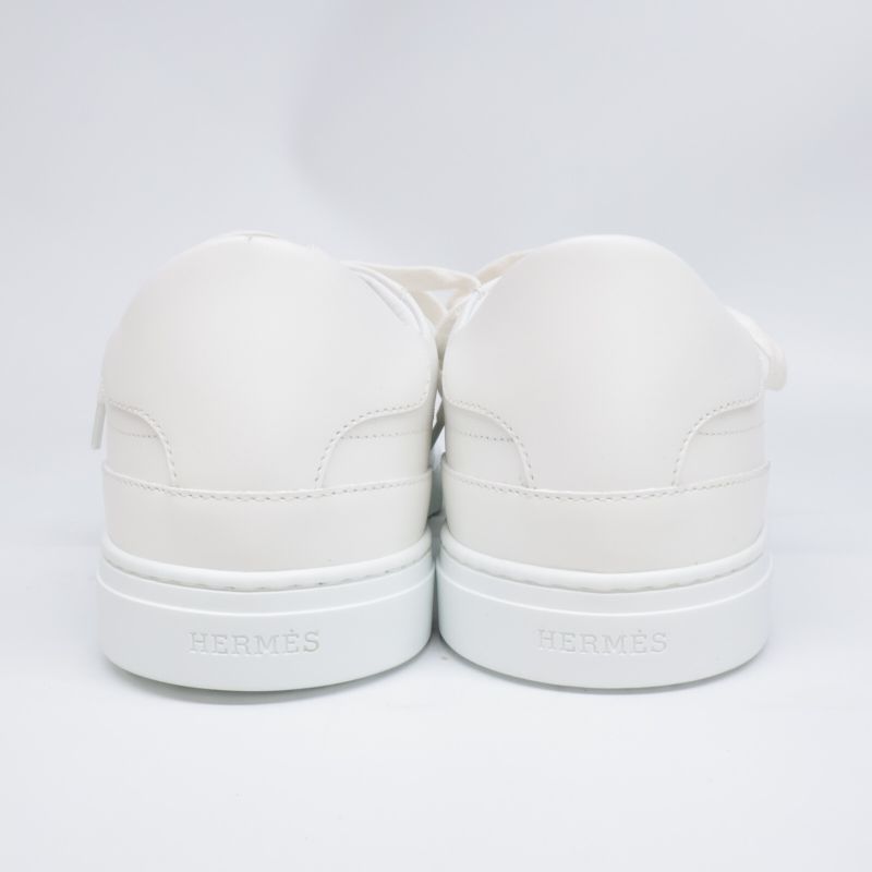 Hermes [similar] Day Kelly Buckle Leather Sneakers 40