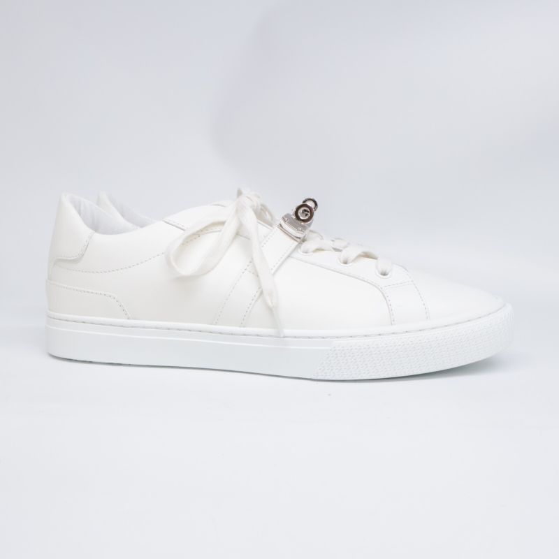 Hermes [similar] Day Kelly Buckle Leather Sneakers 40