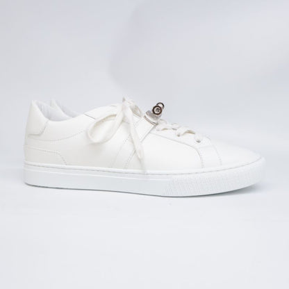 Hermes [similar] Day Kelly Buckle Leather Sneakers 40