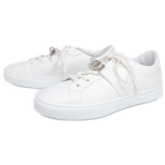 Hermes [similar] Day Kelly Buckle Leather Sneakers 40