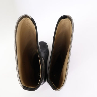 Chanel G28390 Cocomark Bicolor Long Boots 36