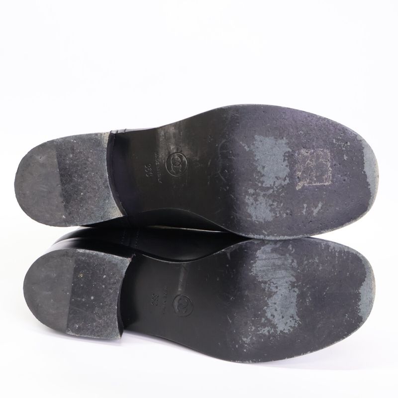 Chanel G28390 Cocomark Bicolor Long Boots 36