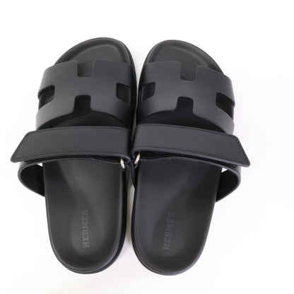 Hermes [similar] Gn222100z Chypre Leather Sandals 36.5