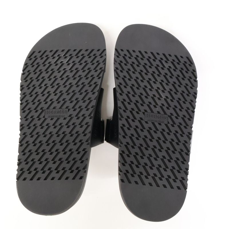 Hermes [similar] Gn222100z Chypre Leather Sandals 36.5