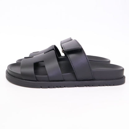 Hermes [similar] Gn222100z Chypre Leather Sandals 36.5