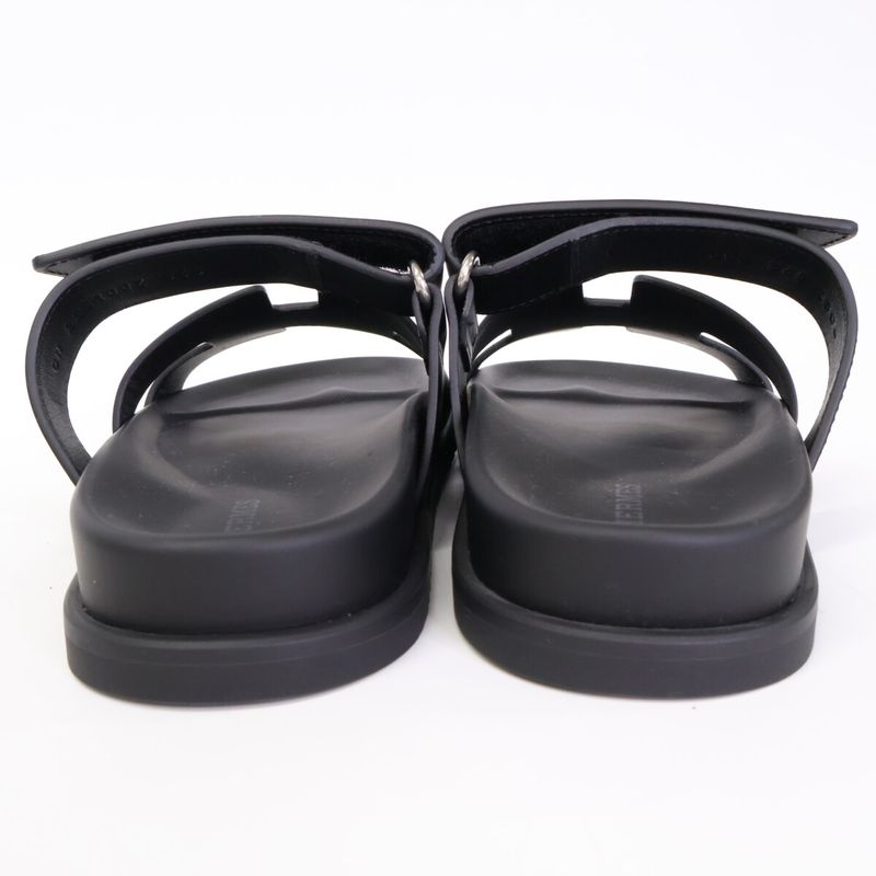 Hermes [similar] Gn222100z Chypre Leather Sandals 36.5