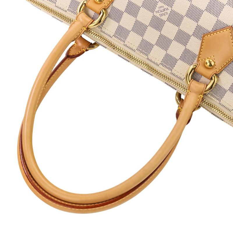 Louis Vuitton Damier Azure Saleya MM Tote Bag N51185 White Ladies Used