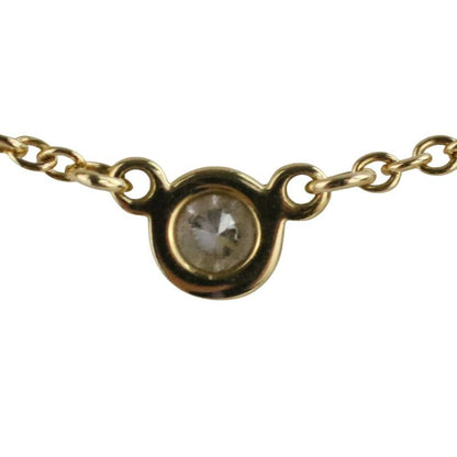 Tiffany & Co 750 18K By The Yard 1 P Diamond Necklace Yellow