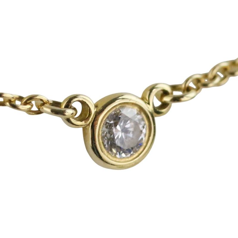 Tiffany & Co 750 18K By The Yard 1 P Diamond Necklace Yellow