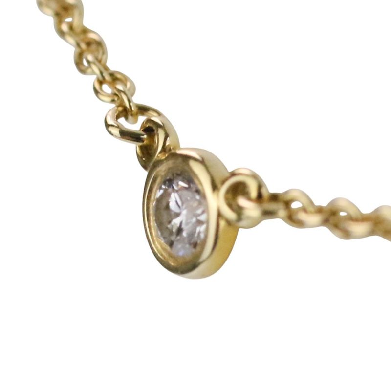 Tiffany & Co 750 18K By The Yard 1 P Diamond Necklace Yellow