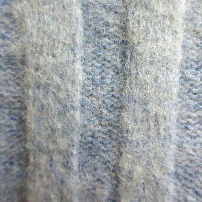 Celine V Neck Wide Rib Knit Mini Dress Size XS Light