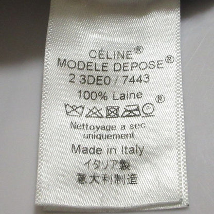 Celine V Neck Wide Rib Knit Mini Dress Size XS Light