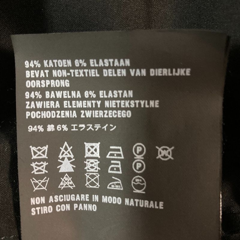 Prada Stretch Back Button Long Sleeve High Neck Shirt Blouse Size 38 Black