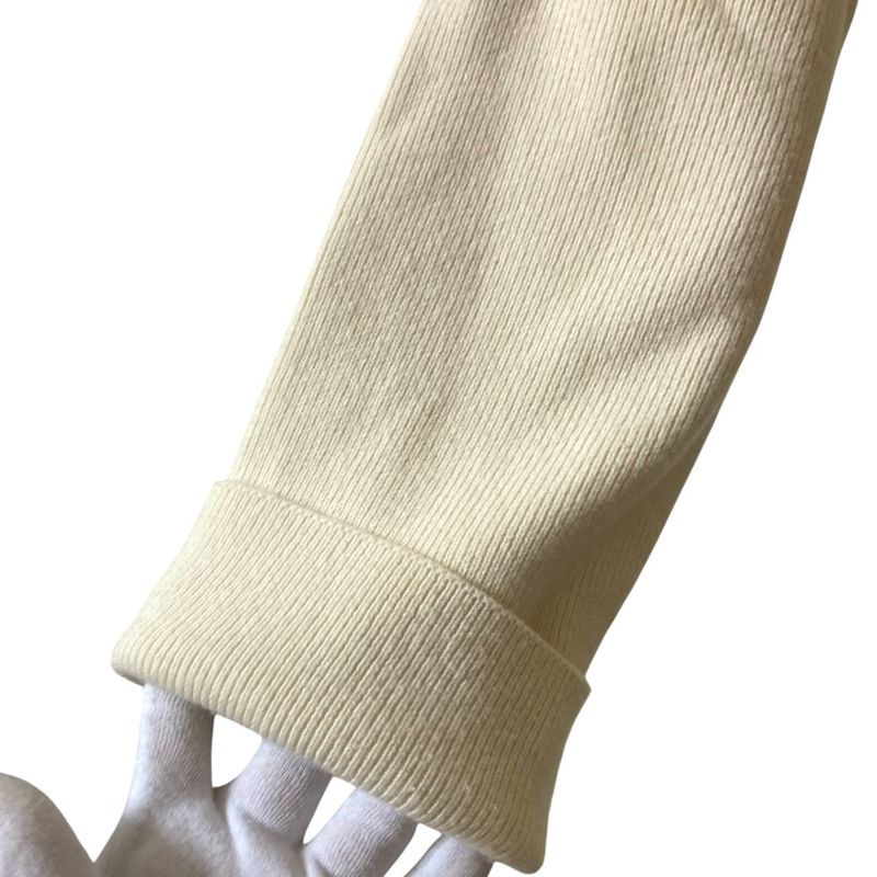 Good Loewe Cashmere Blend Long Knit Cardigan Gown Coat S Size Ivory Ladies Used