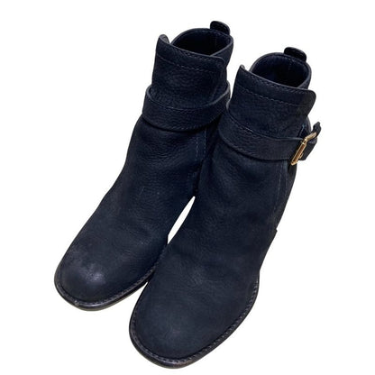 Good Louis Vuitton Leather Ankle Boots Size 37 1 2 Approx 24.5cm (9.65in) Black