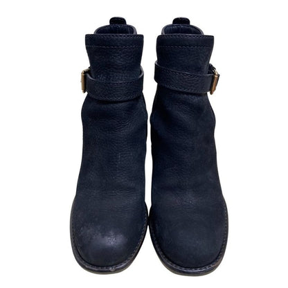 Good Louis Vuitton Leather Ankle Boots Size 37 1 2 Approx 24.5cm (9.65in) Black