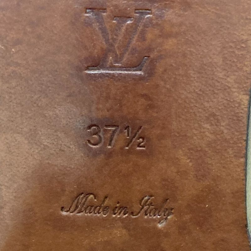 Good Louis Vuitton Leather Ankle Boots Size 37 1 2 Approx 24.5cm (9.65in) Black